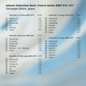 e42 CD / Johann Sebastian Bach: French Suites