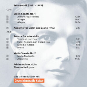 e40 CD / Béla Bartók: The Violin Sonatas