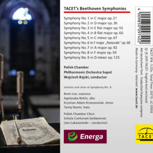 974 CD / TACET’s Beethoven Symphonies: nos. 1 – 9
