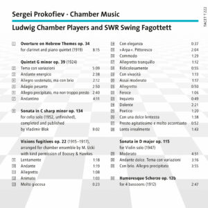 222 CD / Sergei Prokofiev: Overture on Hebrew Themes and other chamber Music