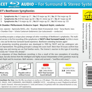 974 Blu-ray / TACET’s Beethoven Symphonies: nos. 1 – 9