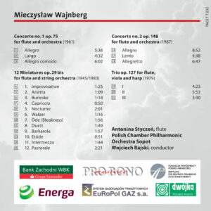 232  CD / Mieczysław Wajnberg: Concerts for flute and orchestra op. 75 &148 and other works