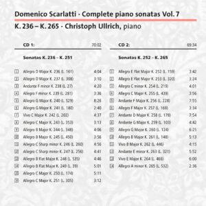 271 CD / Scarlatti: Complete Piano Sonatas Vol. 7