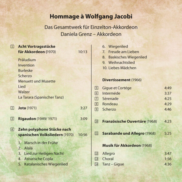 e57 CD / Hommage à Wolfgang Jacobi - Image 2