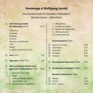 e57 CD / Hommage à Wolfgang Jacobi