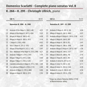275 CD /  Scarlatti: Complete piano sonatas Vol. 8