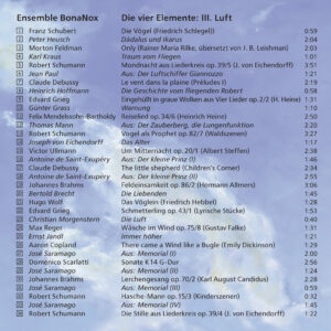 e47 CD / Ensemble BonaNox. Luft