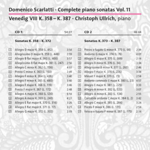 212 CD / Scarlatti: Complete piano sonatas vol. 11