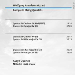 217 CD / Wolfgang Amadeus Mozart: Complete String Quintets