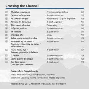 201 CD / Crossing the Channel