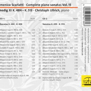 218 CD / Scarlatti: Complete piano sonatas vol. 15