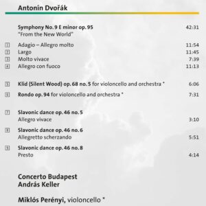 250 CD / Antonín Dvořák: Symphony no. 9 in E minor and other works
