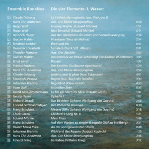 e41 CD / Ensemble BonaNox: Wasser