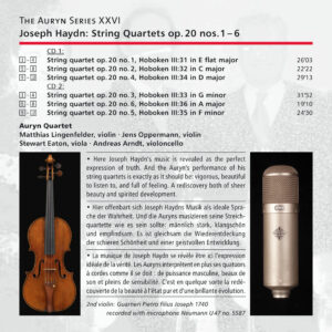 187 CD / Auryn’s Haydn: op. 20
