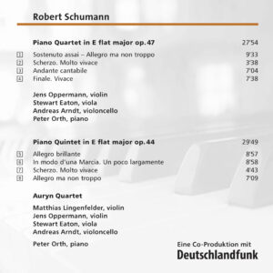 144 CD / Robert Schumann: Piano Quartet op. 47, Piano Quintet op. 44