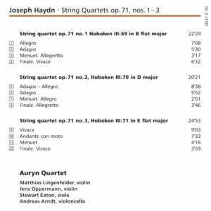 170 DVD-A / Auryn’s Haydn: op. 71