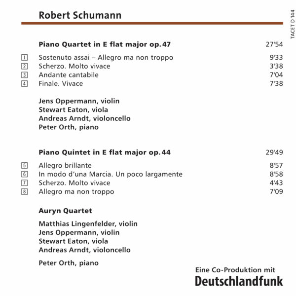 144 DVD-A / Robert Schumann: Piano Quartet op. 47, Piano Quintet op. 44 - Image 2