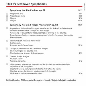 164 DVD-A / TACET’s Beethoven Symphonies: nos. 5 & 6