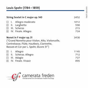 172 DVD-A / Louis Spohr: String Sextet op. 140, Nonet op. 31