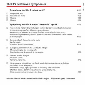 164 SACD / TACET’s Beethoven Symphonies: nos. 5 & 6
