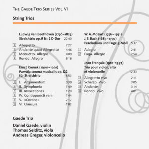103 CD / Francaix: String Trios