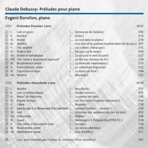 131 CD / Claude Debussy: Prélude pour piano, „Les soirs illuminés par l’ardeur du charbon“