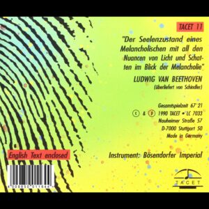 011 CD / Ludwig van Beethoven. Piano Sonatas
