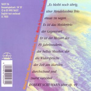 026 CD / Trio Opus 8. Mendelssohn: Klaviertrios op. 49 & 66