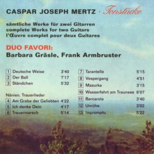 042 Caspar Joseph Mertz: Tonstücke