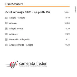 133 CD / Franz Schubert: Octet in F major D 803