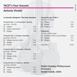 163 CD / TACETs Four Seasons
