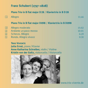 e35 CD / Franz Schubert: Piano Trios D 28 & D 898