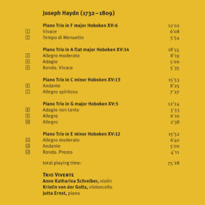 e37 CD / Joseph Haydn: Piano Trios Vol. II