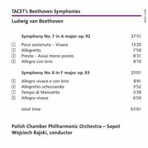 149 SACD / Beethoven: Symphonies nos. 7 & 8