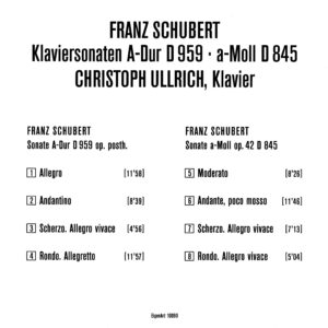 e09 CD / Franz Schubert Klaviersonaten I