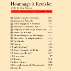 052 CD / Hommage à Kreisler
