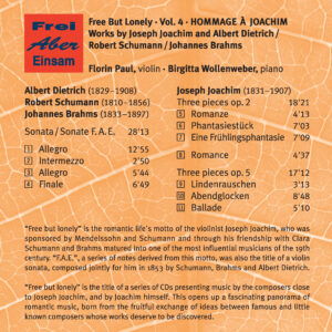 056 CD / Free but lonely vol. 4. Hommage à Joachim