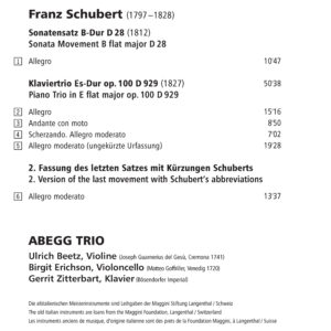 066 CD / Franz Schubert. Piano Trios Vol. 2