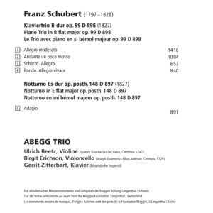 082 CD / Schubert. Piano Trios Vol. 1