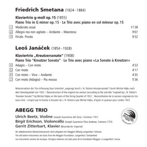 083 CD / Leoš Janáček. Friedrich Smetana. Piano Trios