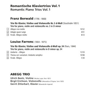 090 CD / Romantic Piano Trios Vol. 1