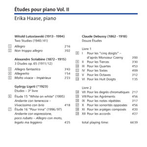 100 CD / Études pour piano Vol. II