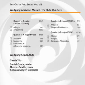 107 CD / Wolfgang Amadeus Mozart: Flötenquartette