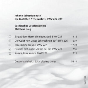 108 CD / Johann Sebastian Bach. Die Motetten / The motets