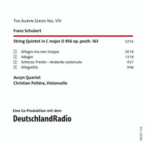 110 DVD-A / Franz Schubert: String Quintet C major D 956