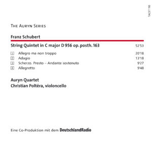 110 CD / Franz Schubert: String Quintet C major D 956CD /