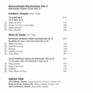 112 CD / Romantic Piano Trios Vol. 3