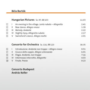 262 SACD /  Béla Bartók: Hungarian Pictures