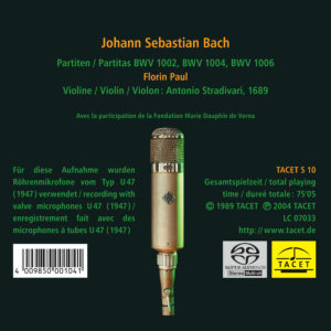 010 SACD / Johann Sebastian Bach. Partitas for Violin Solo