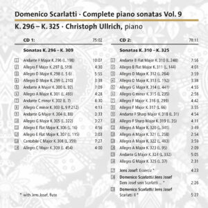276 CD /  Scarlatti: Complete piano sonatas Vol. 9